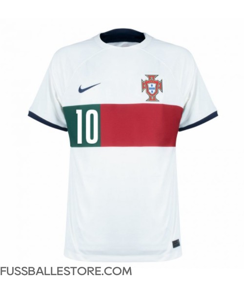 Günstige Portugal Bernardo Silva #10 Auswärtstrikot WM 2022 Kurzarm